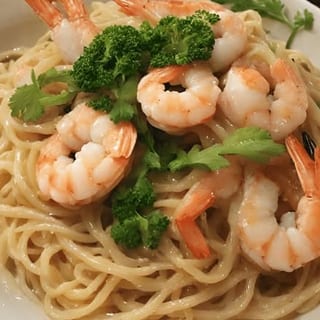 Shrimp Pan Fried Egg Noodles