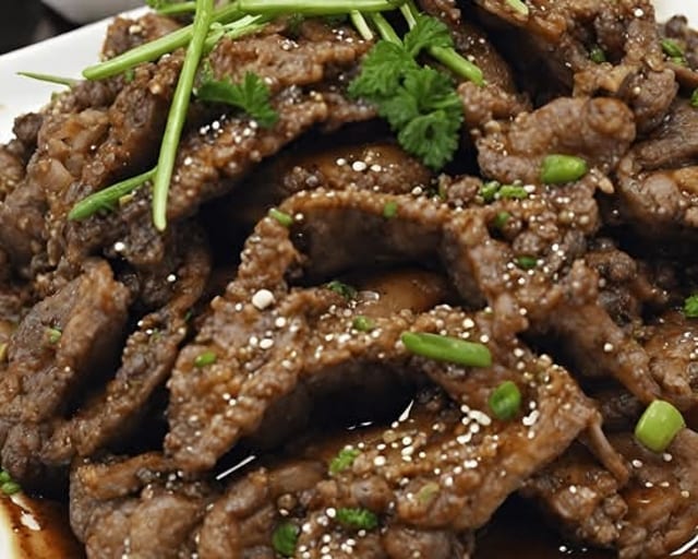 Black Pepper Beef.