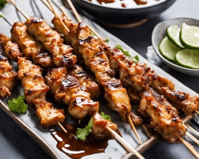 Satay Chicken Sticks.