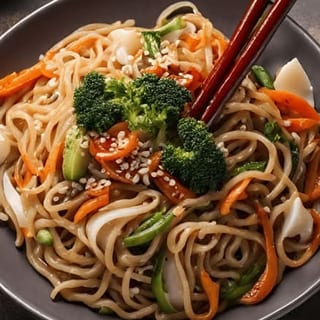 Vegetable Singapore Noodles++