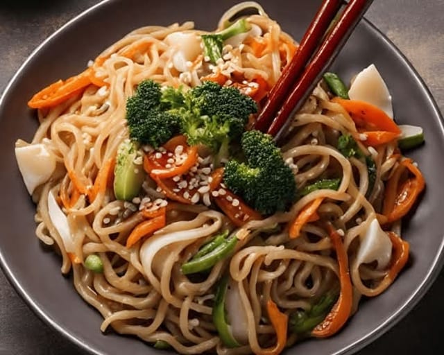 Vegetable Singapore Noodles++.