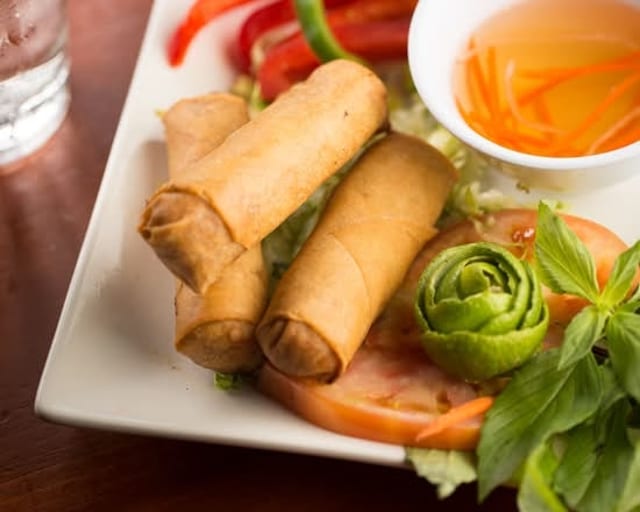 Vegetable Fried Egg Rolls.